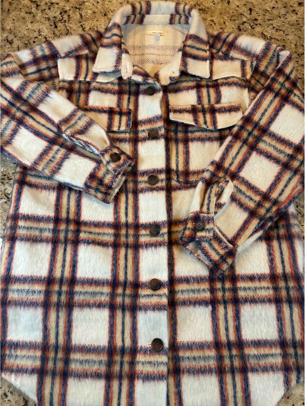 Maurices plaid button-front shacket